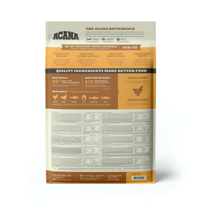 ACANA Wild Prairie Freeze-Dried Infused Cat Food 340g | High Protein Poultry Recipe Cat Kibble