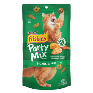 FRISKIES Party Mix Picnic Crunch Cat Treat 60g | BUNDLE PROMO