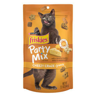 FRISKIES Party Mix Cheezy Craze Crunch Cat Treat 60g | BUNDLE PROMO