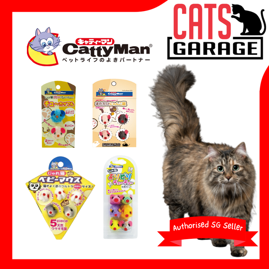 CattyMan Baby Mouse/Colored Toy for Cats 2pcs/4pcs/5pcs/6pcs