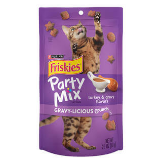 FRISKIES Party Mix Turkey & Gravy Crunch Cat Treat 60g | BUNDLE PROMO