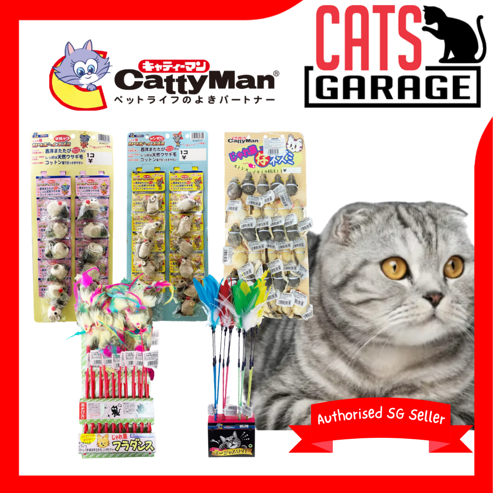 CattyMan Playful/Jareneko Natural Hunting Toys for Cats