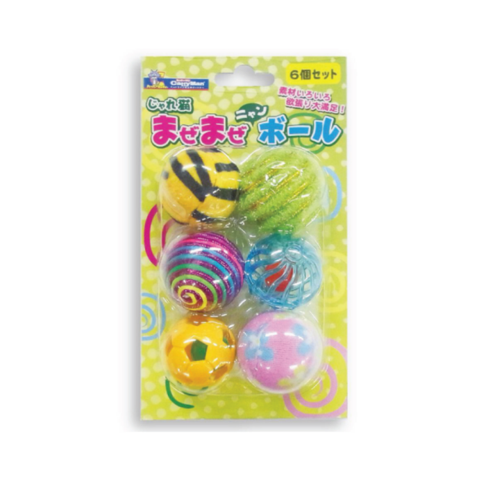 CattyMan Assorted Cat Ball Toys 3pcs/4pcs/6pcs
