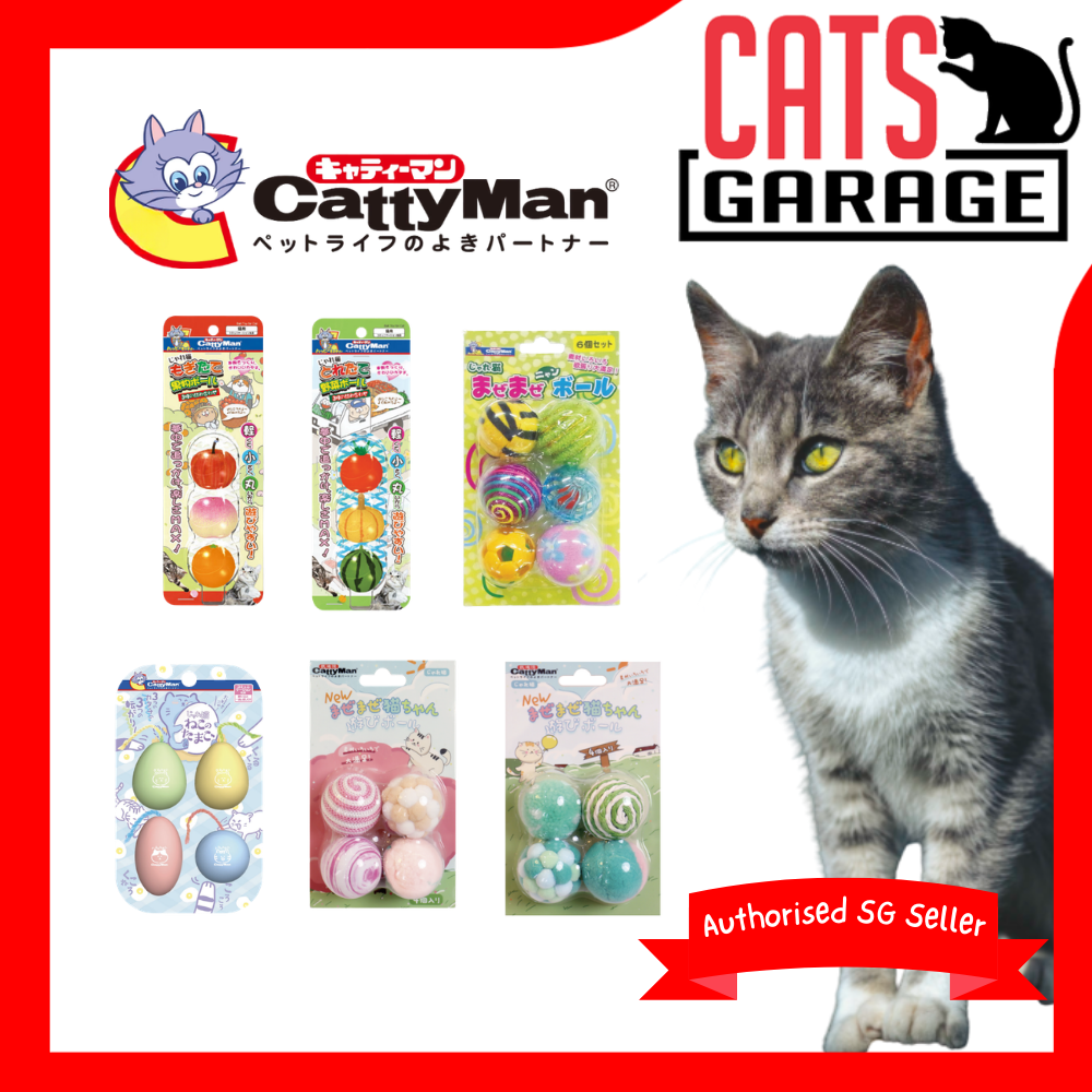 CattyMan Assorted Cat Ball Toys 3pcs/4pcs/6pcs