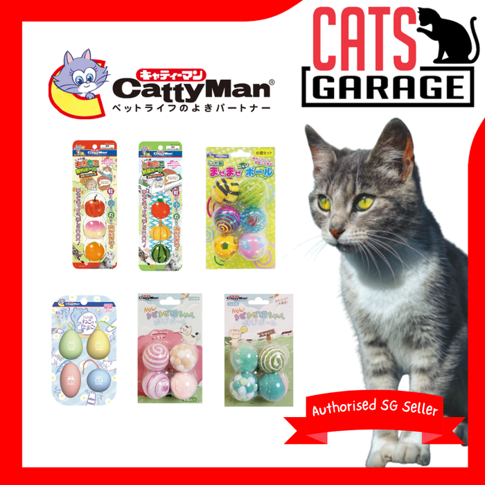 CattyMan Assorted Cat Ball Toys 3pcs/4pcs/6pcs