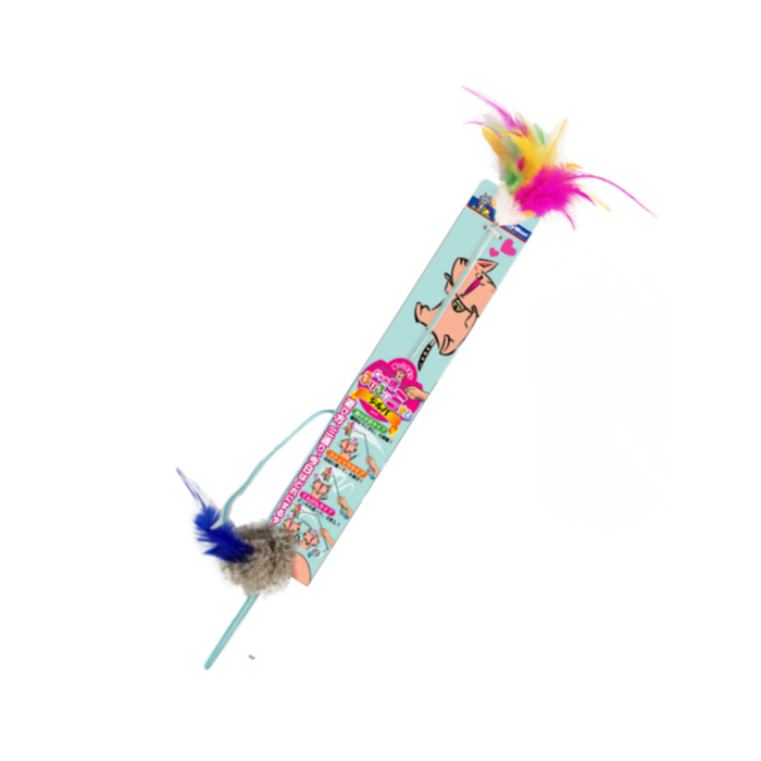 Cattyman Natural & Jareneko Cat Stick/Tail/Wand/Swingy Toys – Assorted Animal Characters