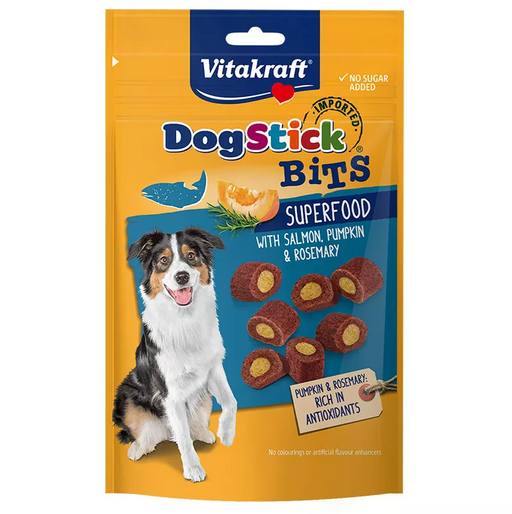 Vitakraft Dog Stick Bits Superfood Salmon & Pumpkin & Rosemary 70g X7