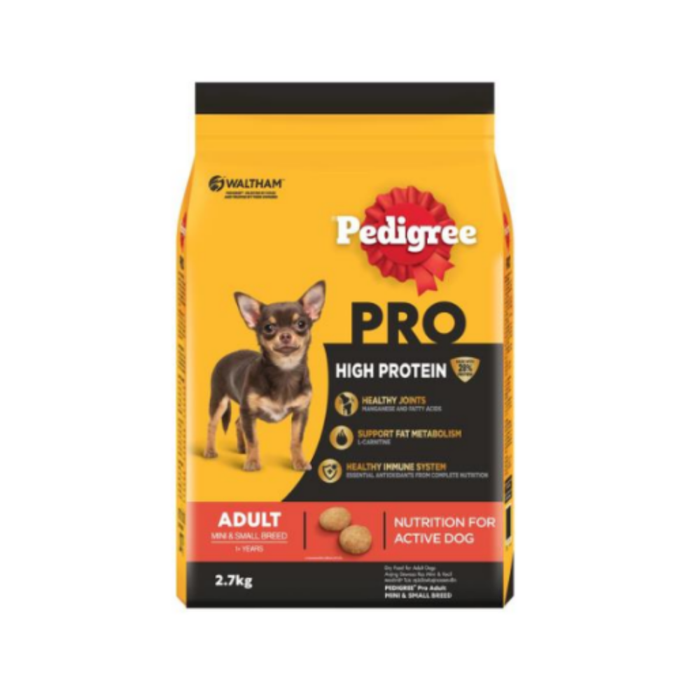 Pedigree PRO High Protein Dry Dog Food For All Breeds 1.3kg/1.5kg/2.7kg/3kg