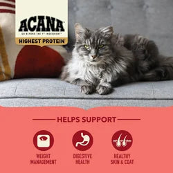 ACANA Indoor Cat Dry Food | Regional Freeze-Dried Coated Indoor Cat 1.8kg / 4.5kg | Hairball Control & Weight Management