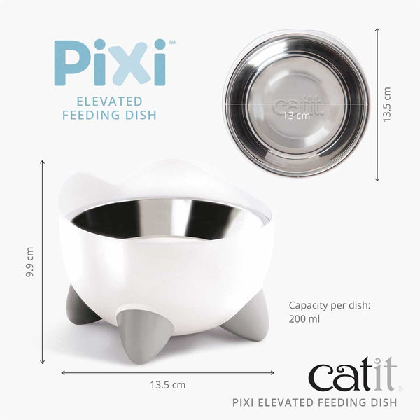 Catit Pixi Elevated Feeding Dish for Cats 200ml