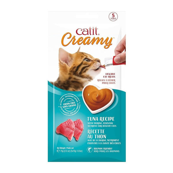 Catit Creamy Lickable Cat Treats Tuna 5x15g