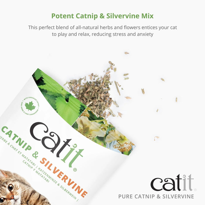 Catit Catnip & Silvervine Powder for Cats 28g