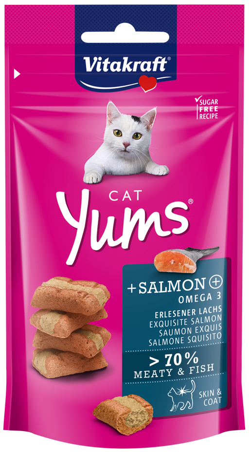 Vitakraft Cat Yums Salmon & Omega3 40g X9