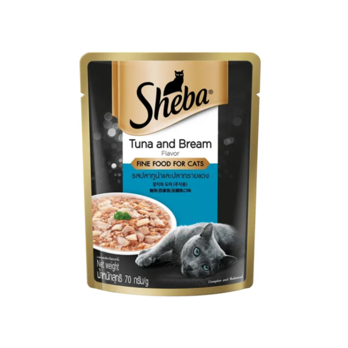 Sheba Premium Cat Wet Food Pouch 70g (24-Pack)
