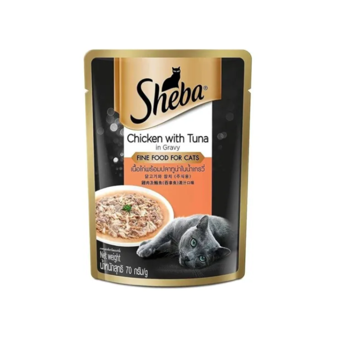 Sheba Premium Cat Wet Food Pouch 70g (24-Pack)