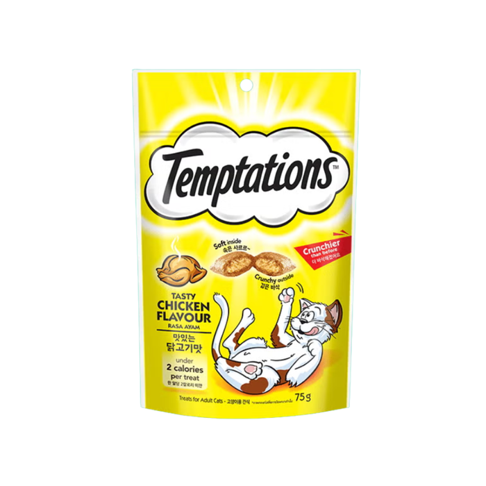 Temptations Assorted Cat Treats Pocket/Mix Ups 75g (6-Pack)
