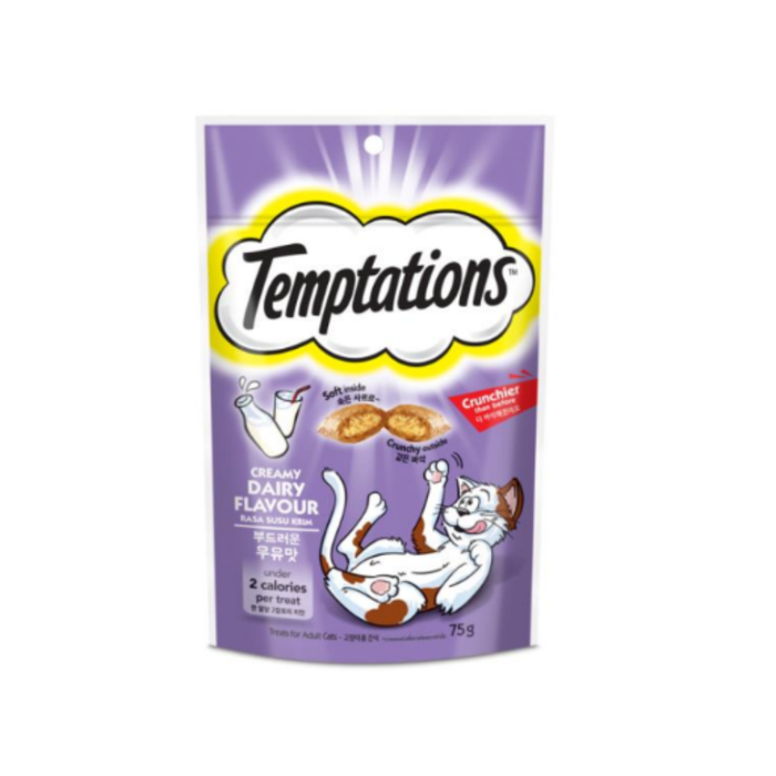 Temptations Assorted Cat Treats Pocket/Mix Ups 75g (6-Pack)