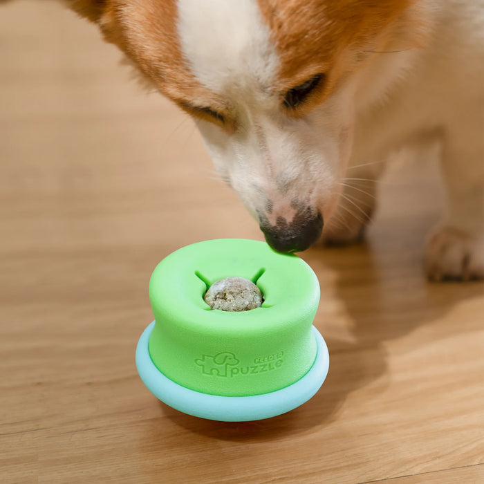 Puzzle Feeder Interactive Dog Toy Lickpop Green