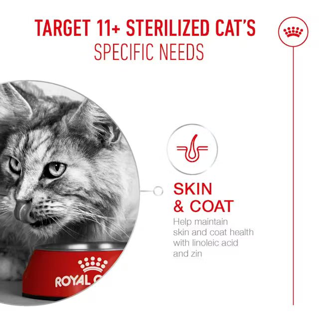 Royal Canin Feline Senior Ageing Sterilised 11+ (Replaced to Sterilised 12+) Healthy Aging Renal 400g & 2kg