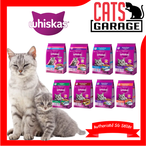 WHISKAS Cat Food Dry Core - Junior/Adult 1.1kg/1.2kg (6-Pack)