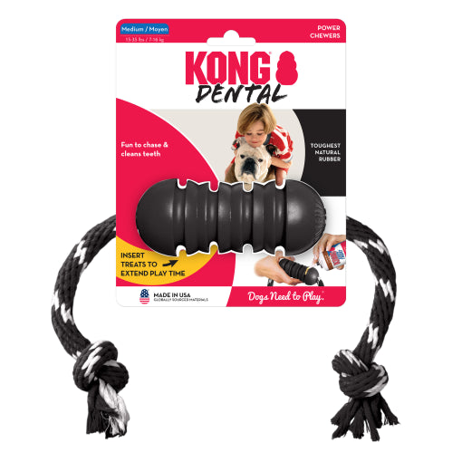 KONG Extreme Dental w/Rope Dog Toy Medium