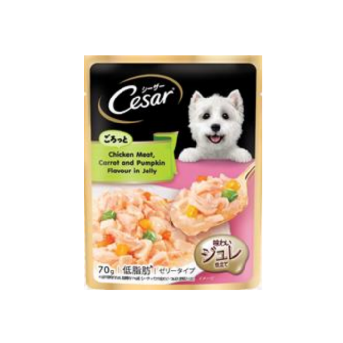 Cesar Assorted Natural Crafted/Premium Wet Dog Food Pouch 60g/70g (24-Pack)
