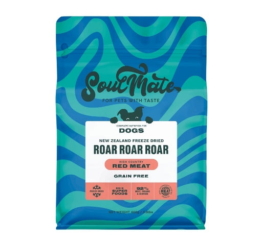 SoulMate Roar Roar Roar High Country Red Meat Freeze Dried Dog (2 Sizes)