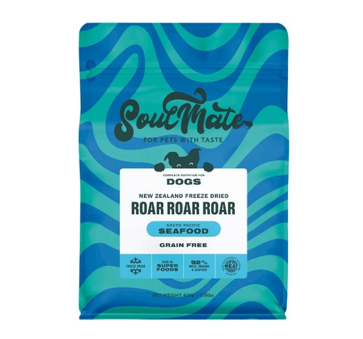 SoulMate Roar Roar Roar South Pacific Seafood Freeze Dried Dog (2 Sizes)