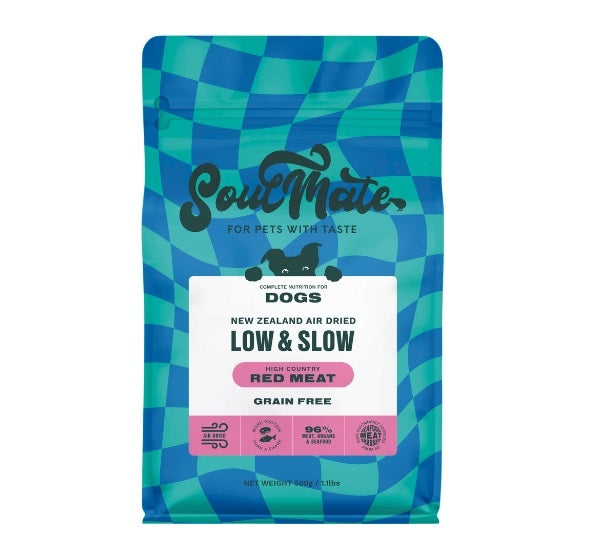SoulMate Low & Slow High Country Red Meat Air Dried Dog (2 Sizes)