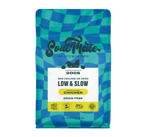 SoulMate Low & Slow North Island Chicken Air Dried Dog (2 Sizes)