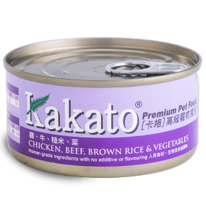 Kakato Chicken, Beef, Brown Rice & Vegetables Cat & Dog Wet Food (2 Sizes)