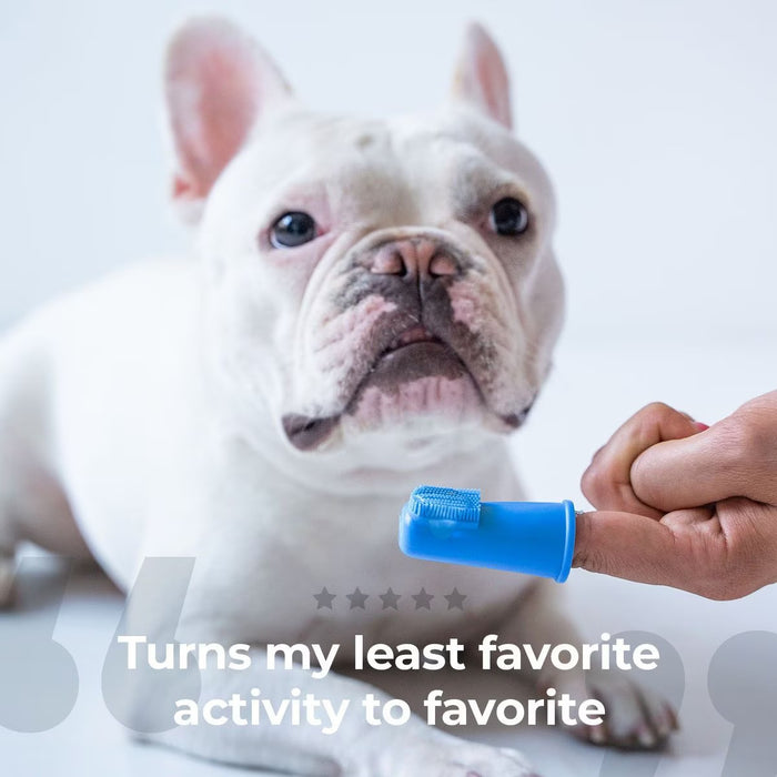 Oxyfresh Super Soft BPA-Free Silicone Dog & Cat Finger Brush