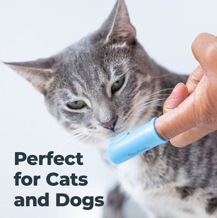 Oxyfresh Super Soft BPA-Free Silicone Dog & Cat Finger Brush