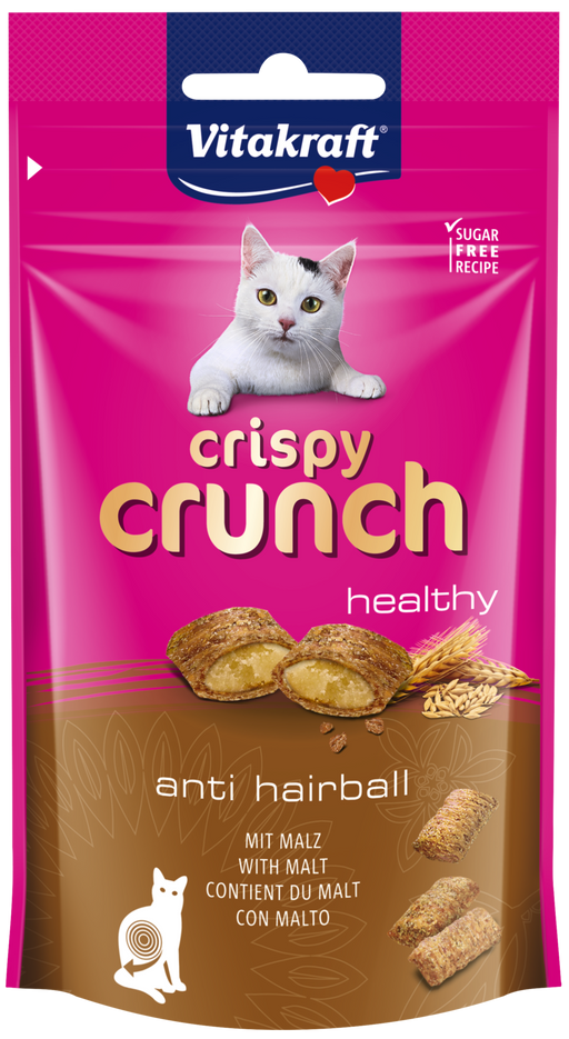 Vitakraft Crispy Crunch Anti Hairball (Malt) 60g X8
