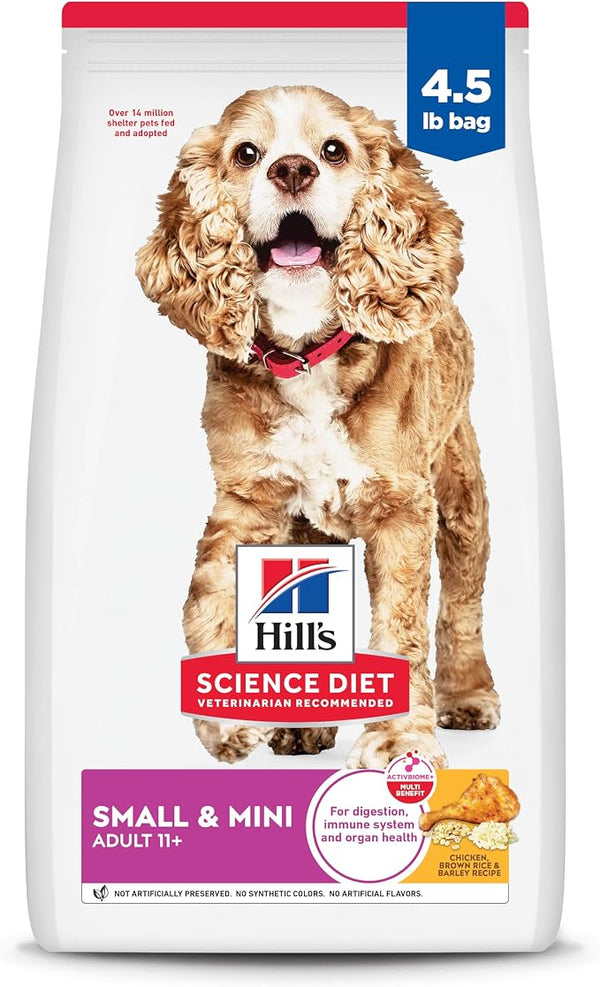 Hill's Science Diet Adult Small Paws 11+ Senior Dog Food 4.5lb / 2kg