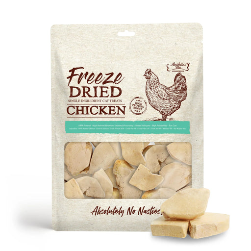 Absolute Bites Single Ingredient Chicken  Freeze Dried Cat Treats 60g
