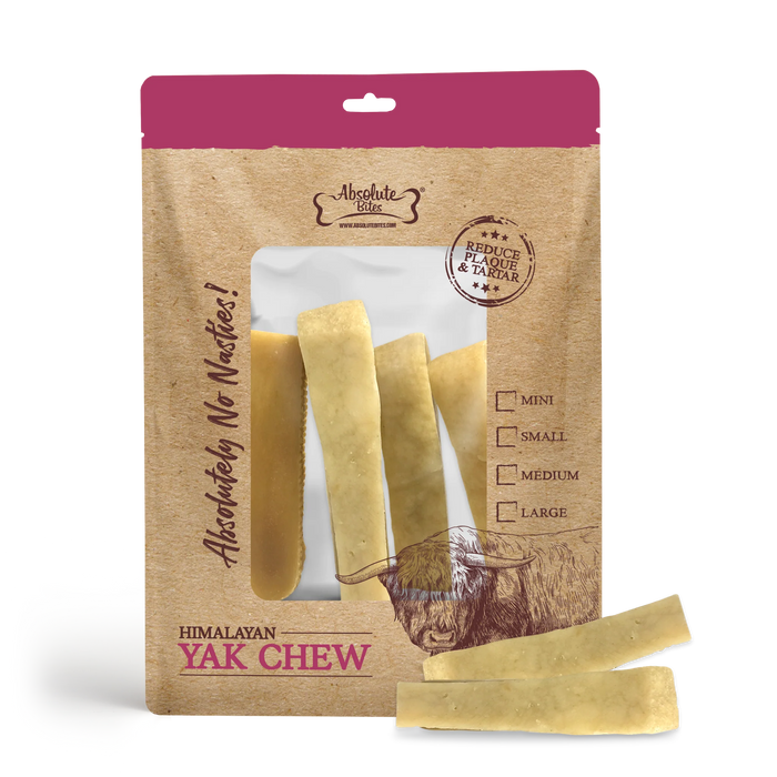 Absolute Bites Single Ingredient Dog Chew - Himalayan Yak Chew (Small) | 4pcs