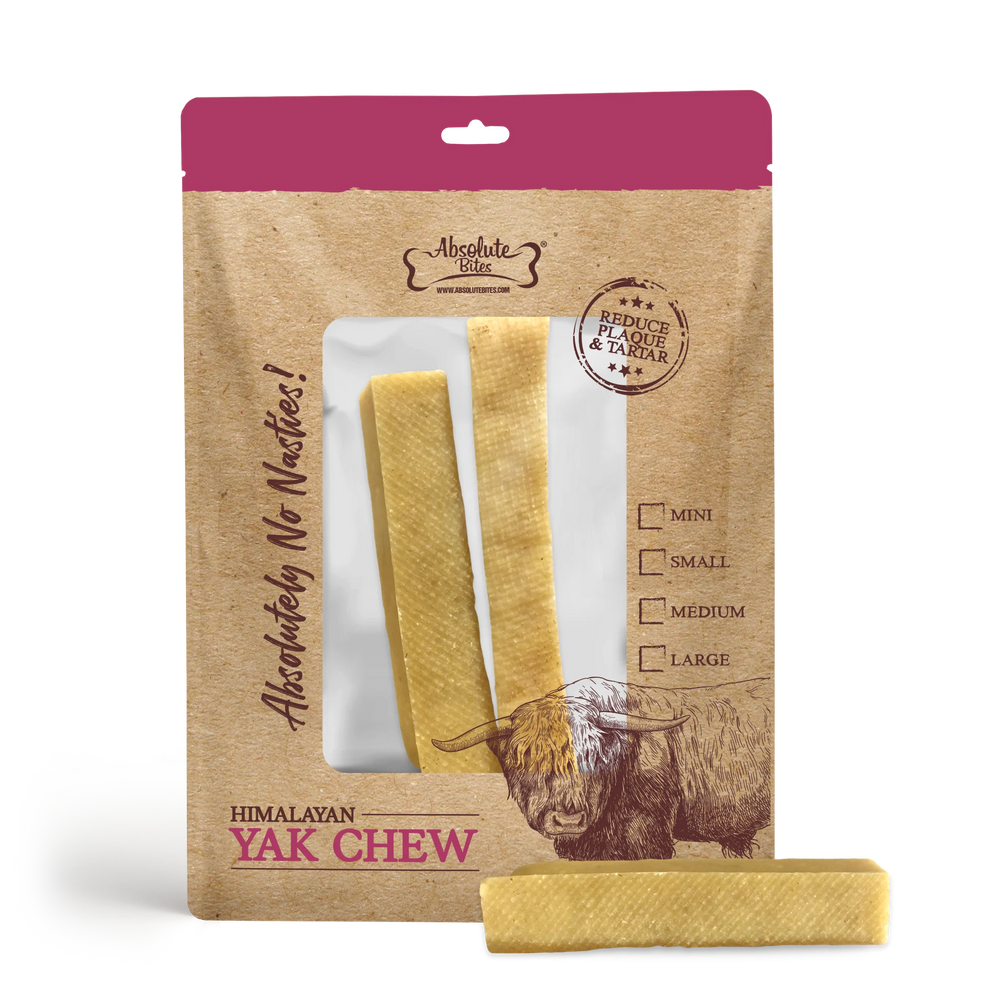 Absolute Bites Single Ingredient Dog Chew - Himalayan Yak Chew (Medium) | 2pcs