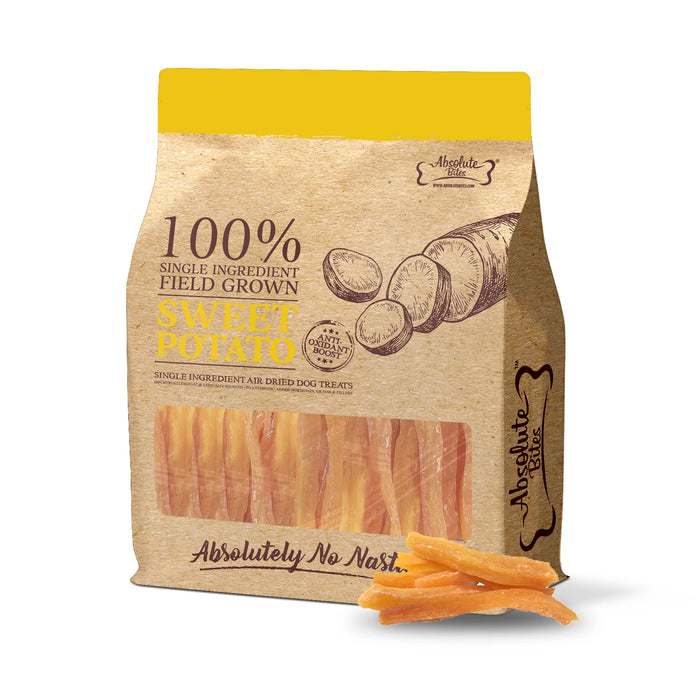 Absolute Bites Single Ingredient Sweet Potato Air Dried Treats for Dogs 900g