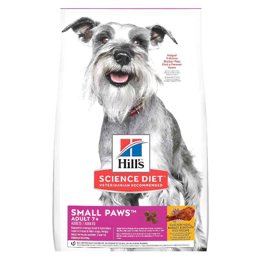 Hill's Science Diet Adult Small Paws 7+ Chicken & Barley Dry Dog Food