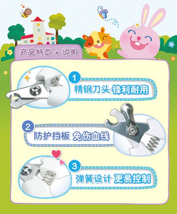 Alice Small Animal Nail Clipper Set Blue