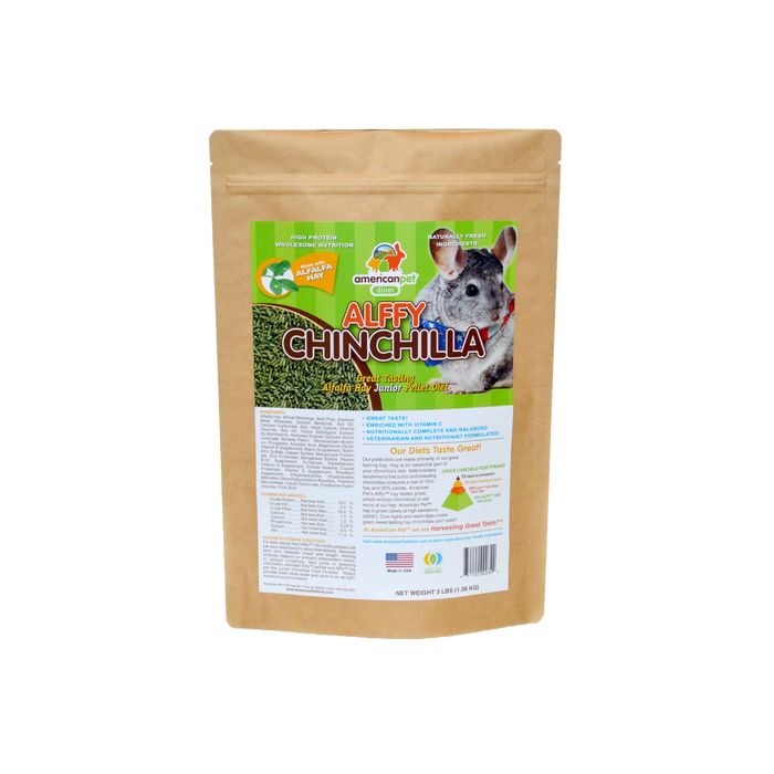 American Pet Alffy Chinchilla Pellet 3lbs