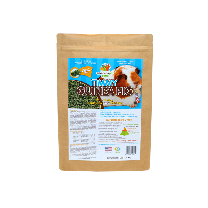 American Pet Timmy Guinea Pig Pellet 3lbs