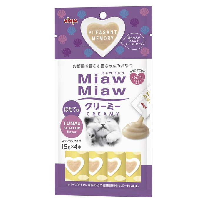 Aixia Miaw Miaw Creamy Purée Cat Treats 15g x4