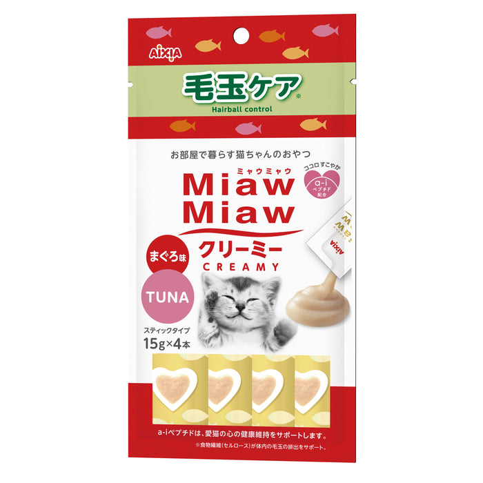 Aixia Miaw Miaw Creamy Purée Cat Treats 15g x4