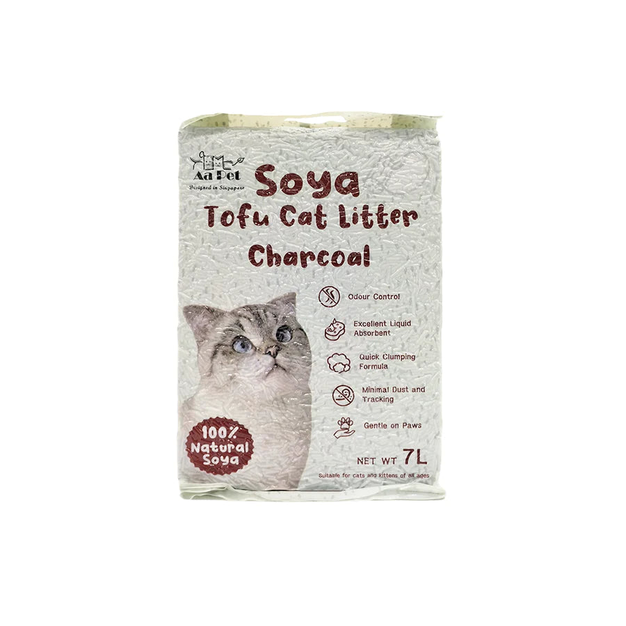 AaPet Soya Tofu Cat Litter Charcoal 7L X6
