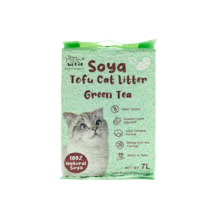 AaPet Soya Tofu Cat Litter Green Tea 7L X6