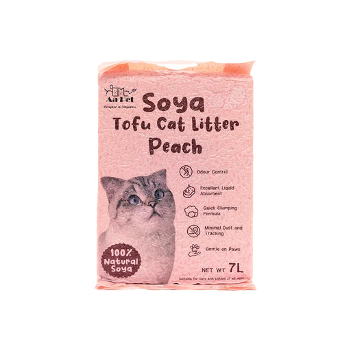 AaPet Soya Tofu Cat Litter Peach 7L X6