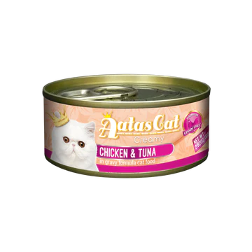 AATAS CAT Creamy Chicken & Tuna Cat Wet Food 80g X24
