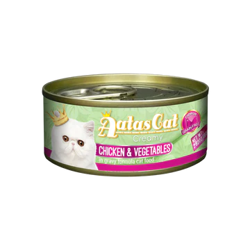 AATAS CAT Creamy Chicken & Vegetables in Gravy Cat Wet Food 80g X24